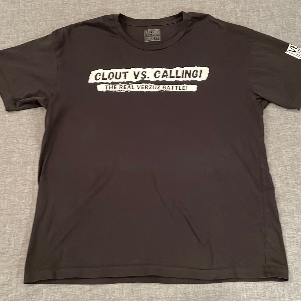 Verb Society Graphic T Shirt Clout Vs Calling Xl